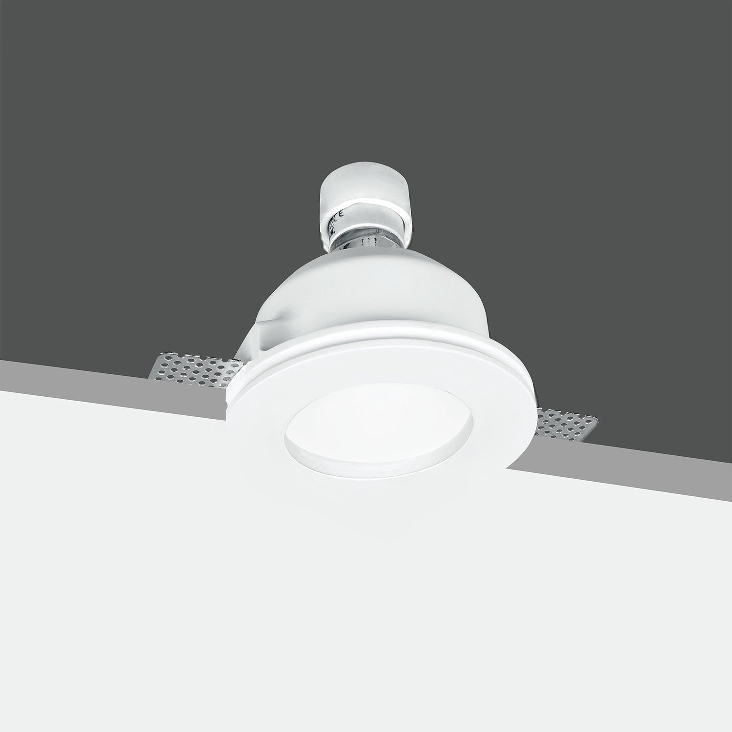 Incasso in gesso verniciabile con diffusore in vetro satinato da integrare nel cartongesso portalampada GU10 incluso collezione SNOW rotondo-quadrato Incasso in gesso verniciabile con diffusore in vetro satinato da integrare nel cartongesso portalampada GU10 incluso collezione SNOW rotondo-quadrato